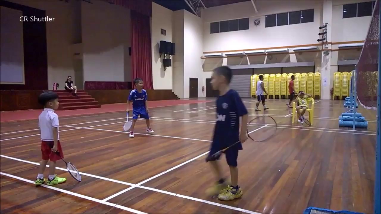 Badminton Beginner | training young age hit footwork follow thru 02 Malaysia