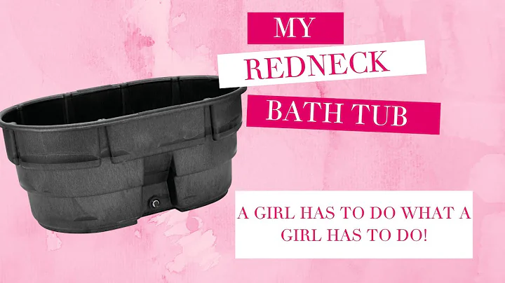 My redneck -  country bath tub fix!   Cheap. Easy. Practical. - Will be a Fish Pond eventually