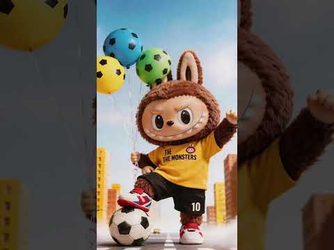 Labubu is going to the World Cup 🏆, and her cuteness is so bad it's almost unfair