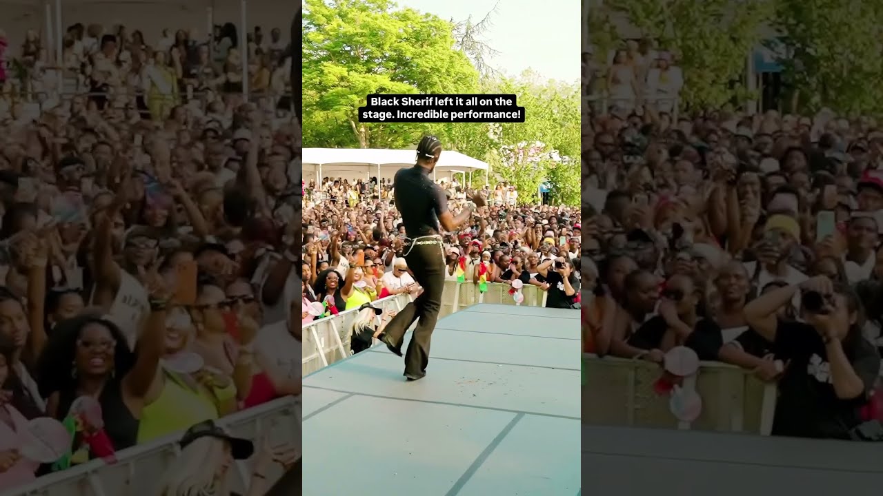 Black Sherif Performing Wotowoto Ft Odumodu Blvck At Blast Fest Concert