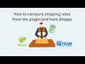 How to compare rates from the plugin and rates from shippo