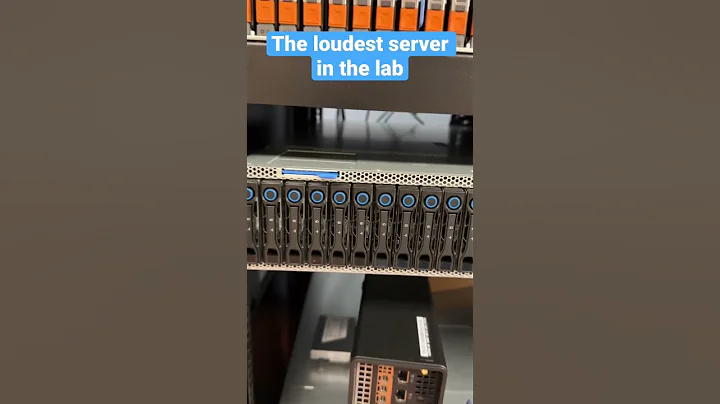 The AMD Genoa is the most powerful and loudest server in our lab.