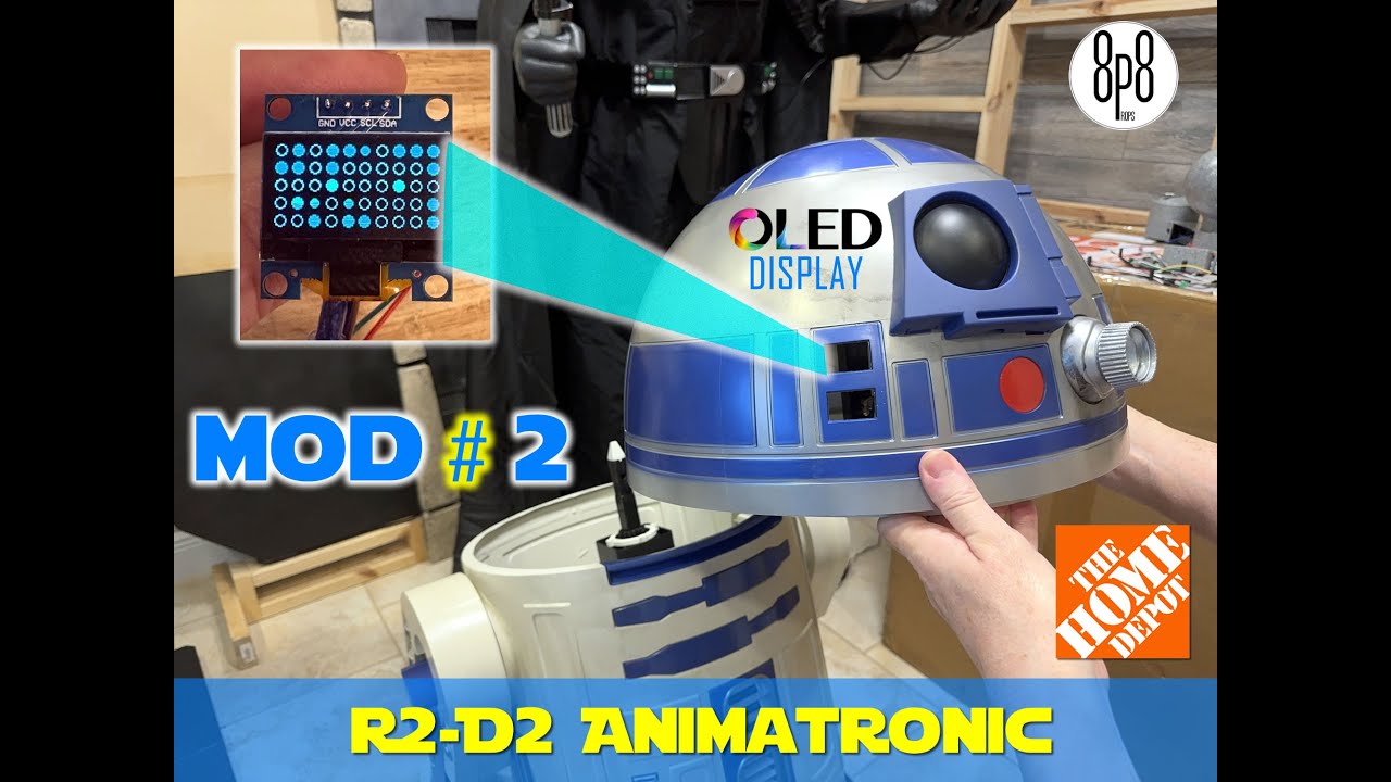 R2-D2 Mod #2 для Home Depot Animatronic OLED Logic Display 
