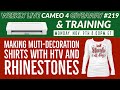 TRW Live Cameo 4 Giveaway & Training! Making Multi-Dec Shirts with Rhinestones and HTV