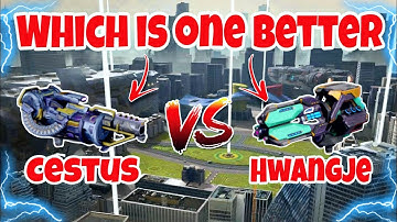 [WR] 🔥 Cestus VS Hwangje Weapon Comparison |War Robots|