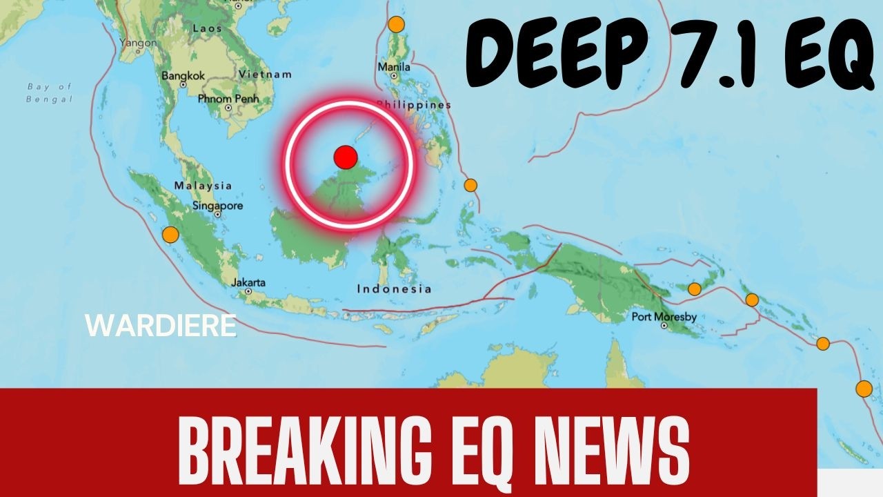 Major Deep Large Earthquake 7.1 Malaysia Region. Sunday 2/22/2026