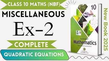 Class 10 Maths Review exercise 2 nbf new book || Class 10 Miscellaneous exercise 2 new book nbf