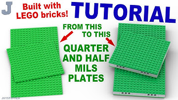 LEGO Tutorial On Quarter And Half MILS Plates