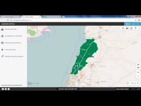 Lebanon Spatial – Tutorial: Downloading Data and Metadata