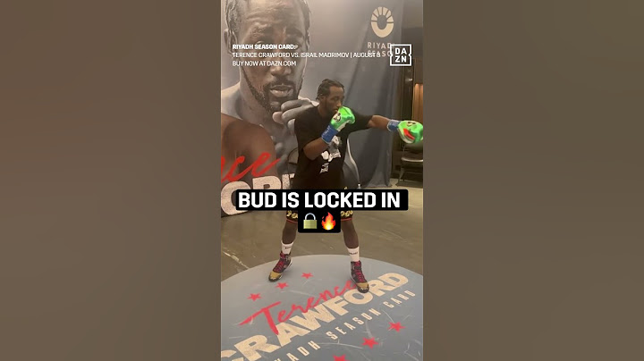 Terence Crawford is locked in 🔒🔥
