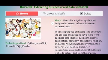 BizCardX: Extracting Business Card Data with OCR