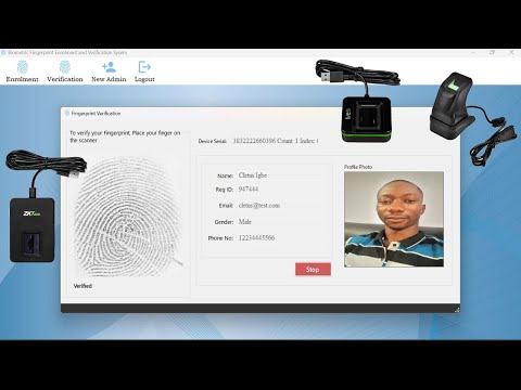 Biometric Fingerprint Enrolment and Verification System in C# Source Code