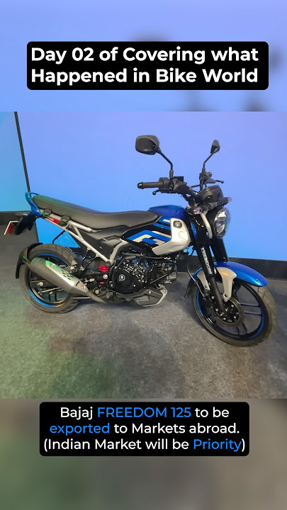 Freedom 125 to be exported | Rarewheels | #freedom125 #bajaj #cngbike #bike #shorts