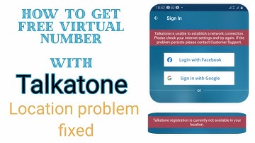 How to get free USA virtual phone number with Talkatone | location problem fixed