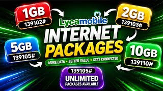 lycamobile all Plane codes | lyca mobile data balance Check | lycamobile Number Check