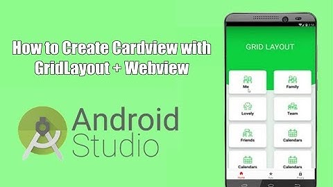 Cara membuat Cardview dengan GridLayout + Webview Di Android Studio