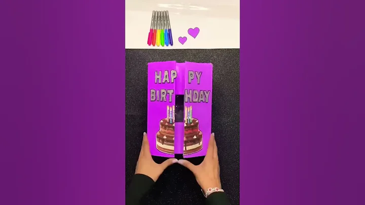 DIY Birthday gift idea 🎂💜 #shorts #diy #craft #tutorial #gifts #art #bestfriend #artist - DayDayNews