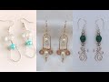 3 easy diy earrings/simple earrings making at home/handmade jewelry/pearl drop earrings