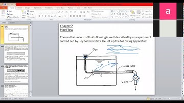 Hydraulics   Chapter 7 Flow through Pipe Part 1