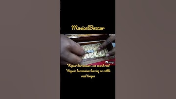 Repair Harmonium, Buzzing Reed, Rattle Reed, No Sound Reed, Blurr Sound #shorts