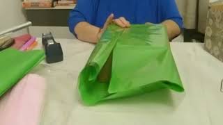 ASMR/Gift wrapping.  The rustle of paper and foil.  Various compositions/