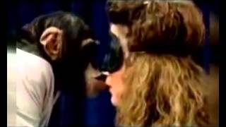 Девушки целуются с обезьянами))