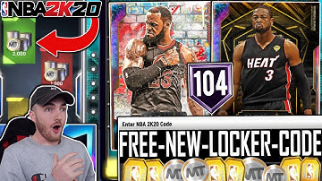 *NEW* LOCKER CODE 2K20 + GALAXY OPAL LEBRON JAMES & DWYANE WADE DUO GAMEPLAY! (NBA 2K20 MYTEAM)