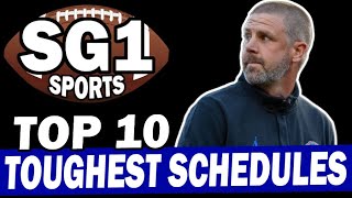 Top 10 Toughest Schedules in College Football for 2024