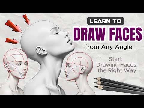 How to Draw Faces for Beginners - Complete Tutorial in 8 Minutes by One Pencil drawing