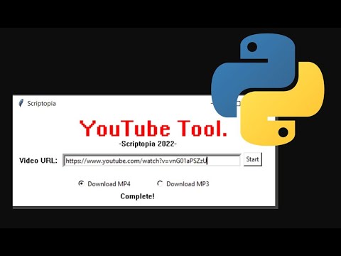 Python Tkinter - YouTube content downloader (MP4 & MP3)