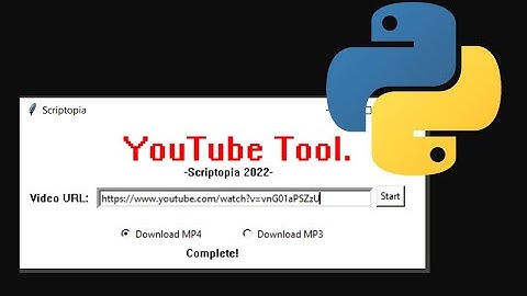Python Tkinter - YouTube content downloader (MP4 & MP3)