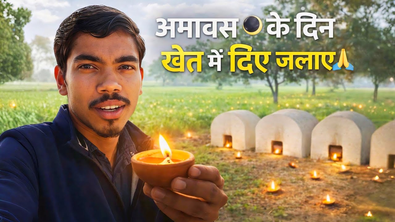 Amavas Ke Din 🌑 | Khet Mein Diye Jalaye 🙏🔥