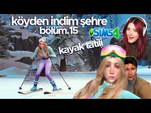 Kayak tatili🎿⛄️ | köyden indim şehre #15 | sims 4