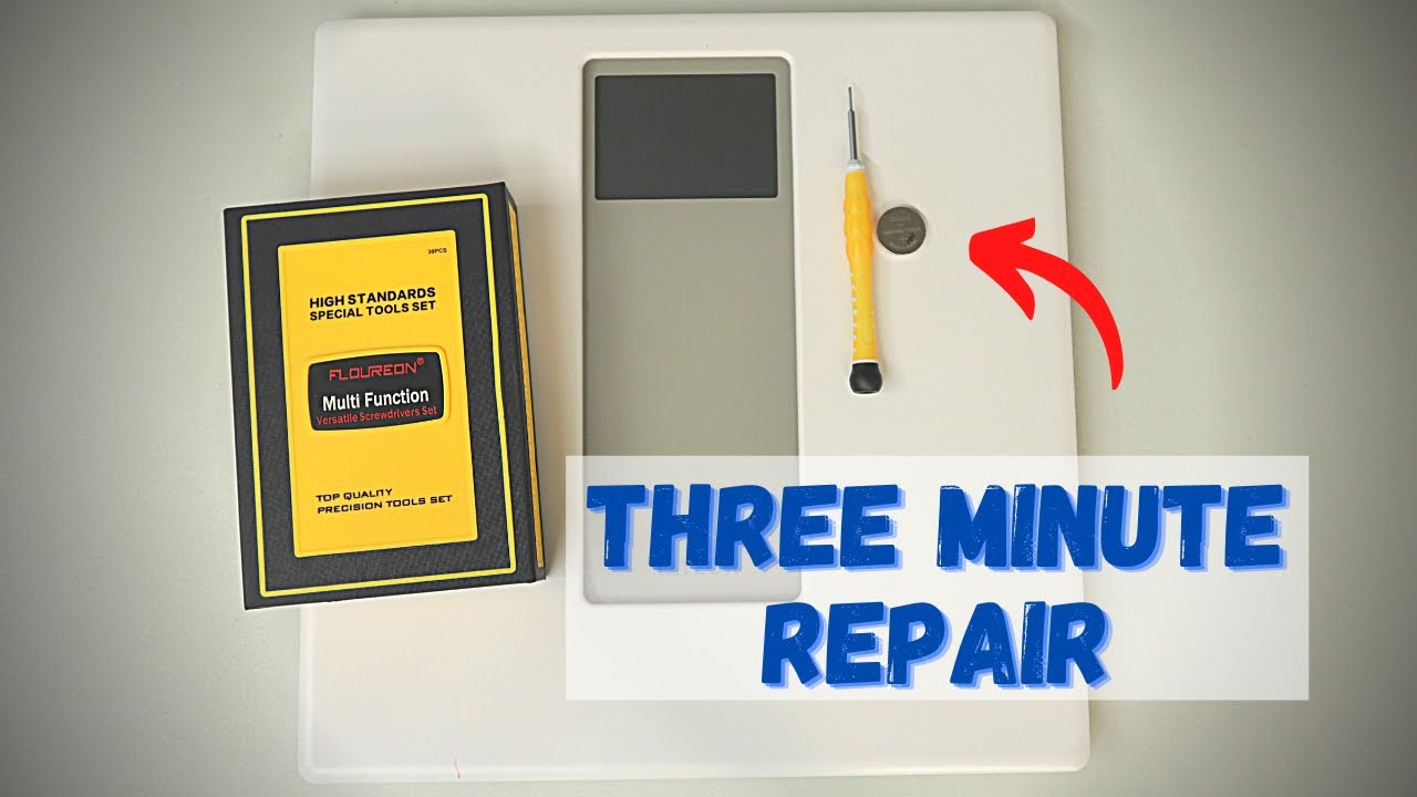 How to replace the batteries on a bathroom scale easy 