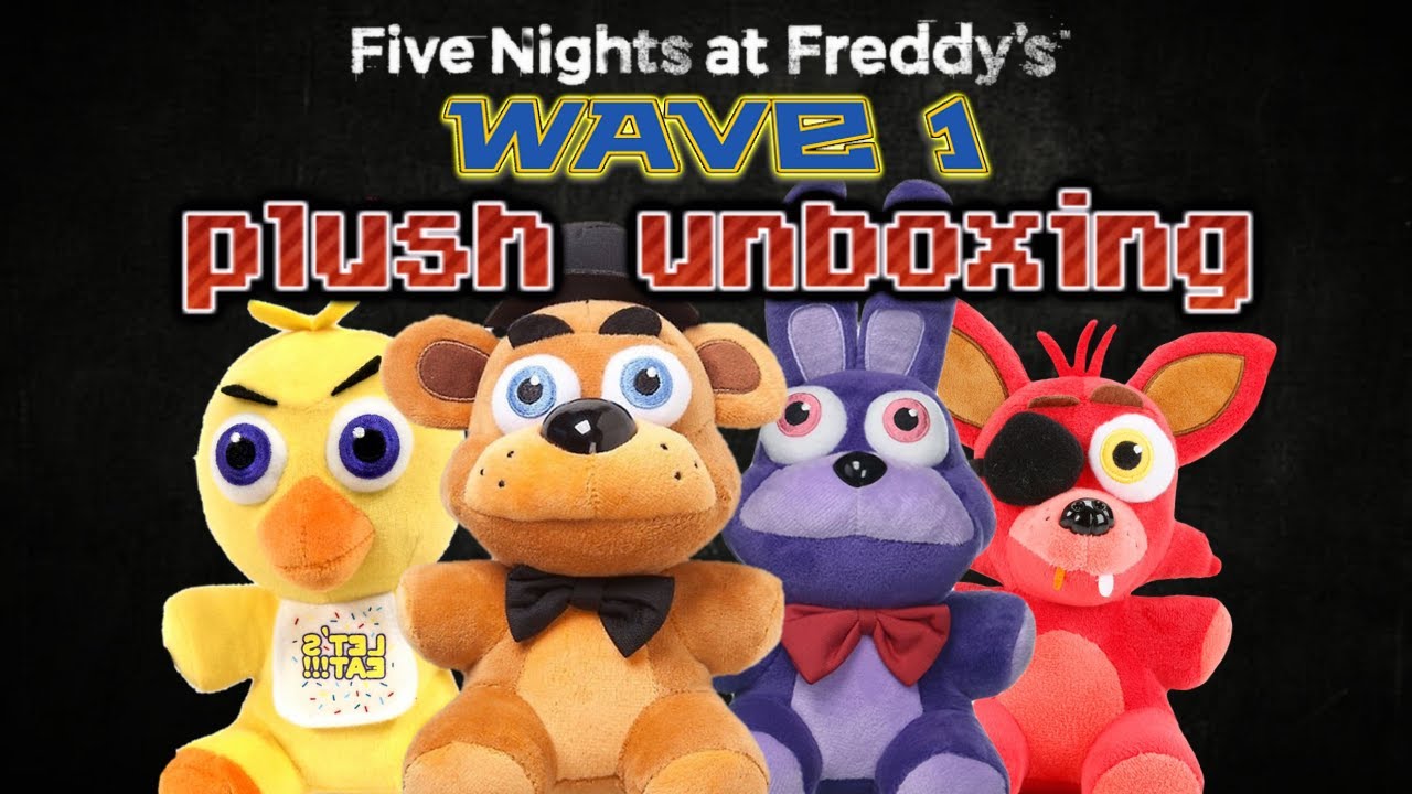 FNAF funko wave 1 plush unboxing - YouTube