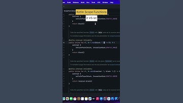 Kotlin Scope Functions #kotlin #android #interviewexperience #interviewquestions #coding