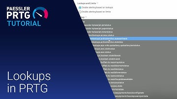 PRTG Tutorial - Lookups in PRTG