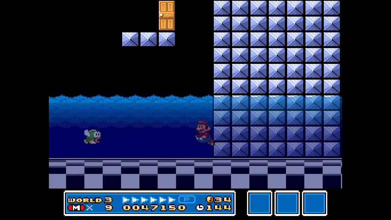 Super Mario Bros 3 World 3 and using flutes by mistake YouTube