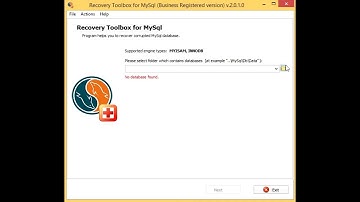 Recovery Toolbox for MySQL Manual