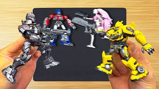 New Transformers OPTIMUS PRIME & BUMBLEBEE vs SCOURGE Stopmotion - Rise of the BEASTS Transformation by Bob ToysReview 4,333 views 3 weeks ago 37 minutes