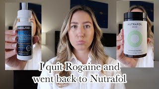 *ROGAINE* VS. *NUTRAFOL* | Why I quit Rogaine and went BACK to Nutrafol!
