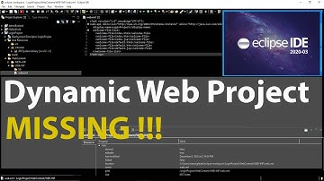 How To Fix | Eclipse Dynamic Web Project missing 2020