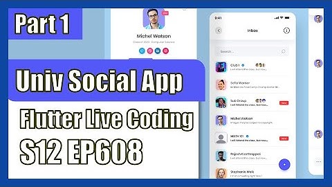[Flutter] Flutter Live Coding EP608 (University Social App Part 1)
