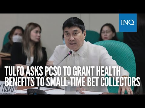 Tulfo asks PCSO to grant health benefits to small-time bet collectors