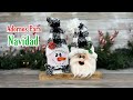 DIY Cute Santa Claus🎅Hermosos ADORNOS NAVIDEÑOS con Reciclaje/Diy de natal 2022