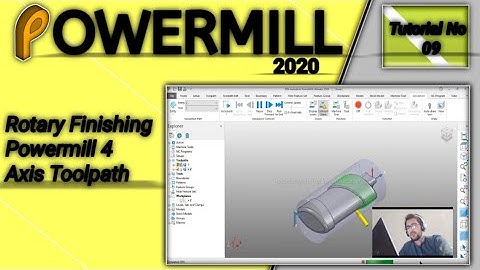 Powermill 2020 Urdu/Hindi (Rotary Finishing) 4 Axis Toolpath