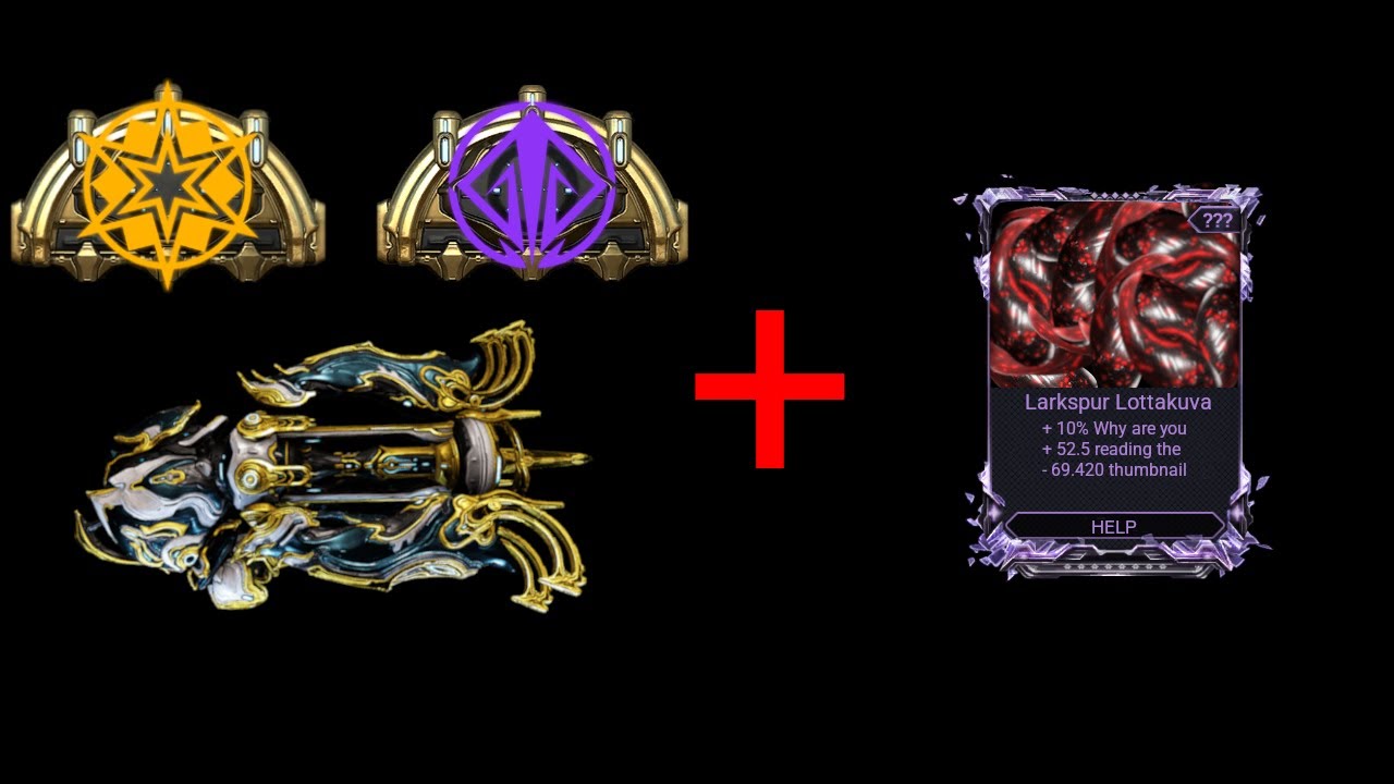 1,000,000 Kuva + New Archgun Arcanes + Larkspur = ?