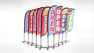 LookOurWay 5ft Feather Flag Instructional Video