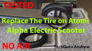 How to Replace The Tire on Atomi Alpha Electric Scooter