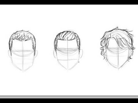 How To Draw Men S Hair